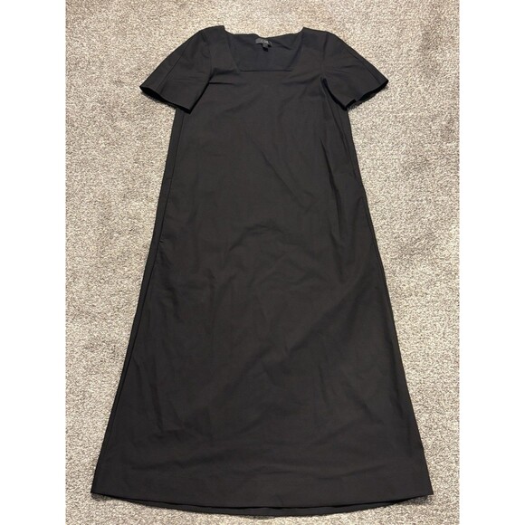 COS Dresses & Skirts - COS Womens Scoop Neck Midi Dress Size 2 Casual Dress Black Short Sleeve